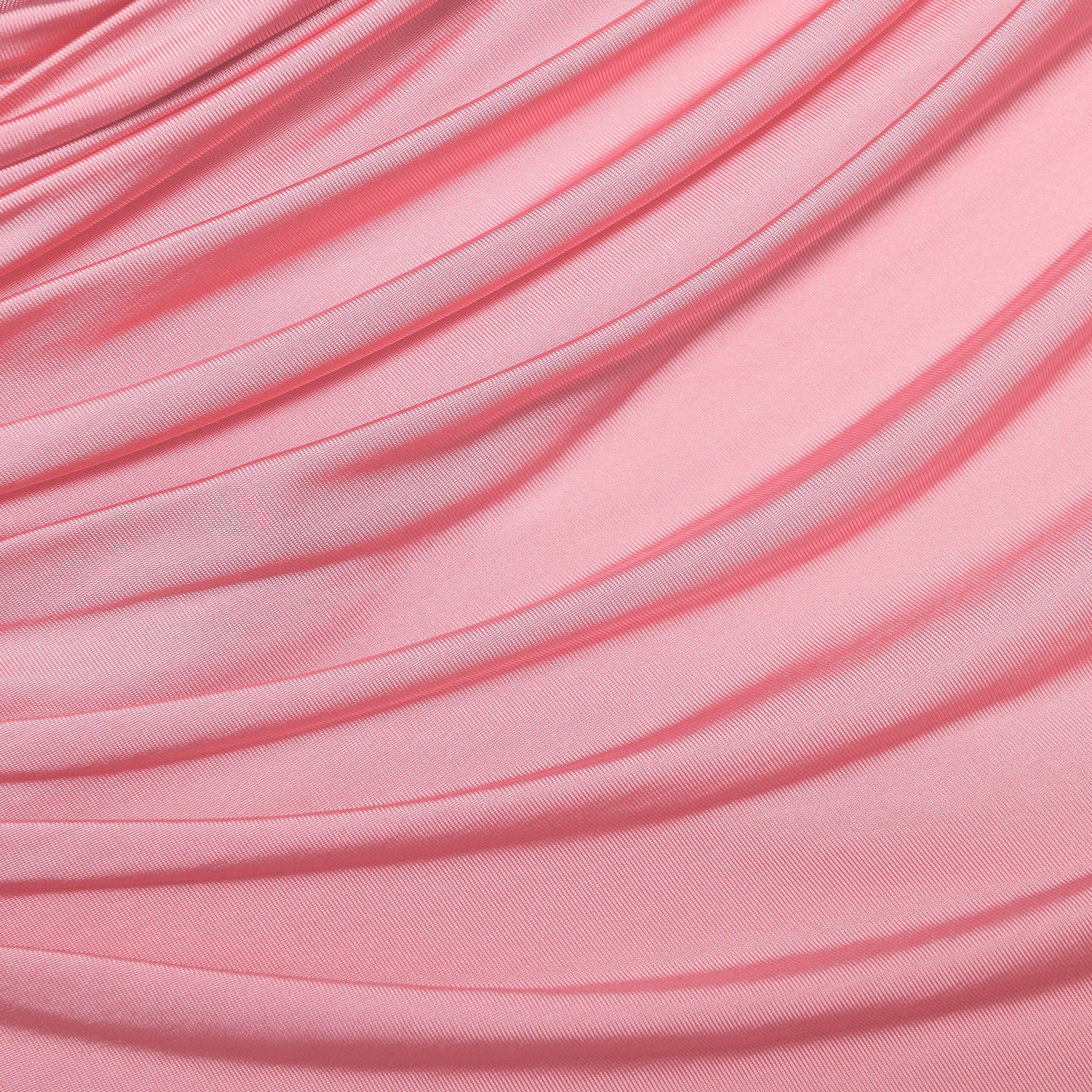 Pink Jersey Gathered Top