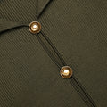 Khaki Button Down Knit Top