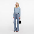 Blue Rose Wool Jumper