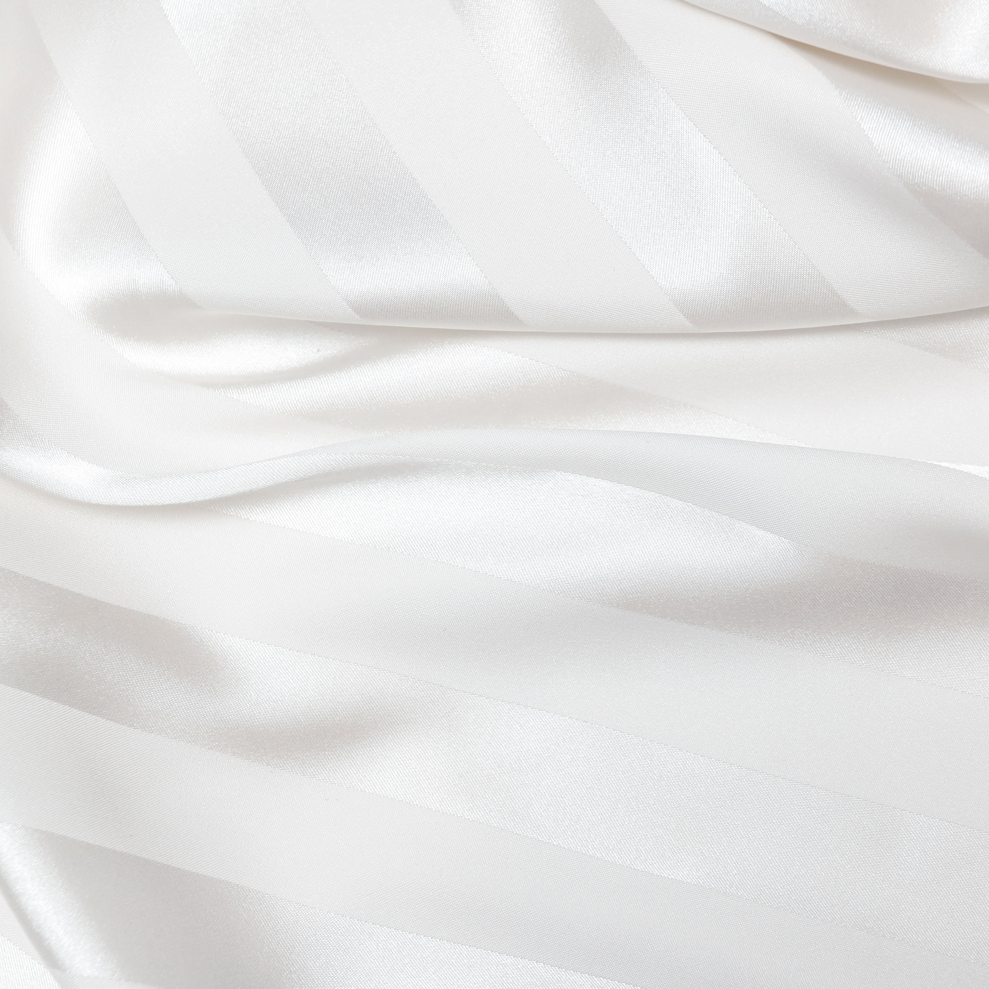 Cream Satin Striped Maxi Dress