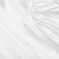 White Taffeta Flared Mini Dress