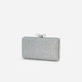 Blue Crystal Chainmail Clutch Bag