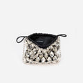 Silver Crystal Chainmail Mini Bag