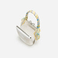 Cream Linen Yellow Floral Mini Bow Bag