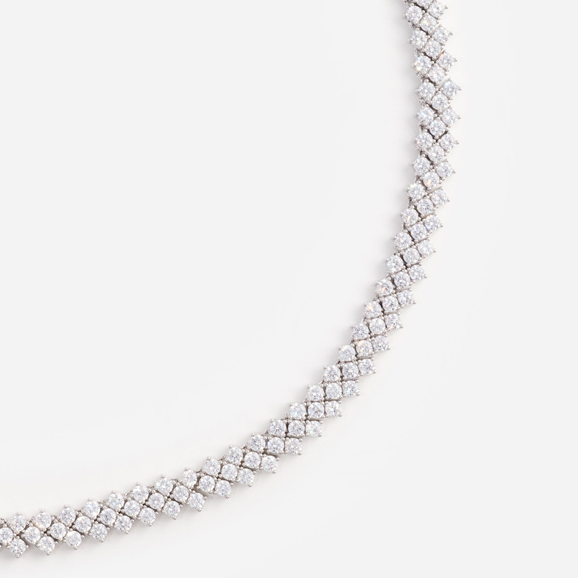 Silver Crystal Necklace