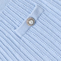 Blue Frill Trim Knit Skirt