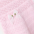 Pink Lace Bow Knit Dress