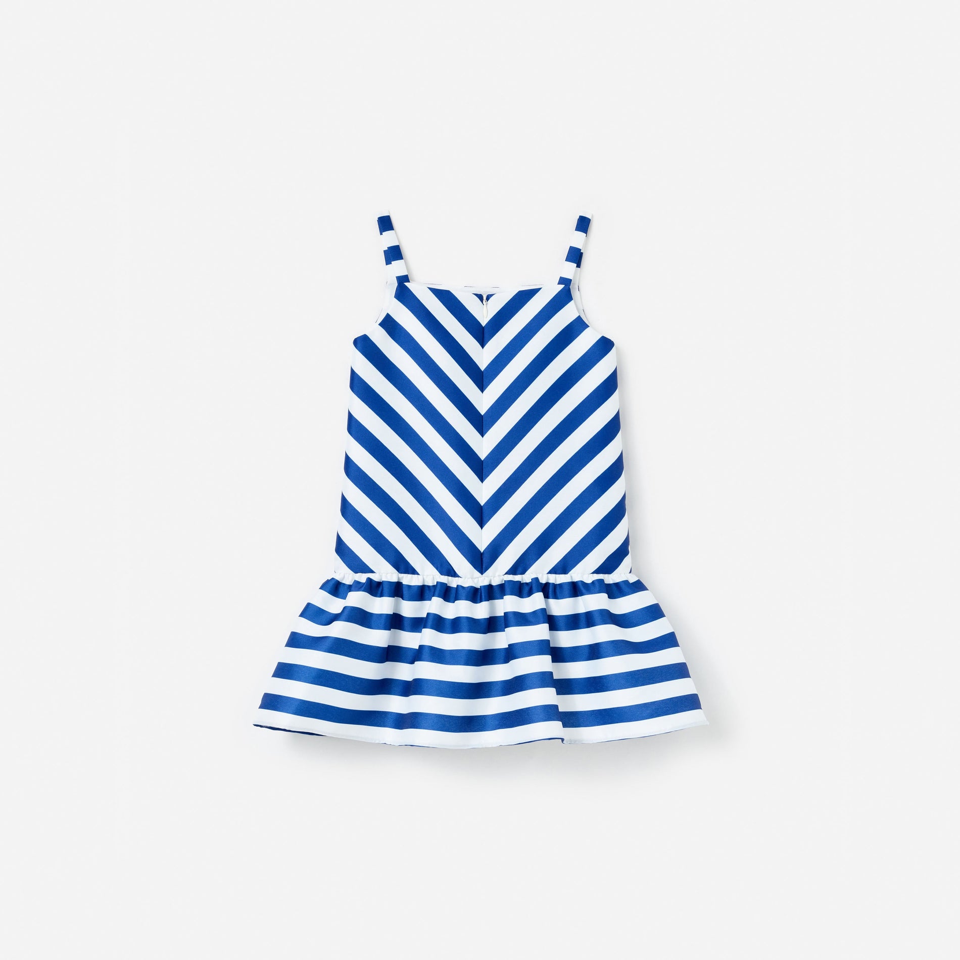 Navy Stripe Cherry Motif Dress
