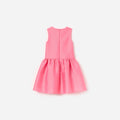 Pink Taffeta Crystal Embellished Dress