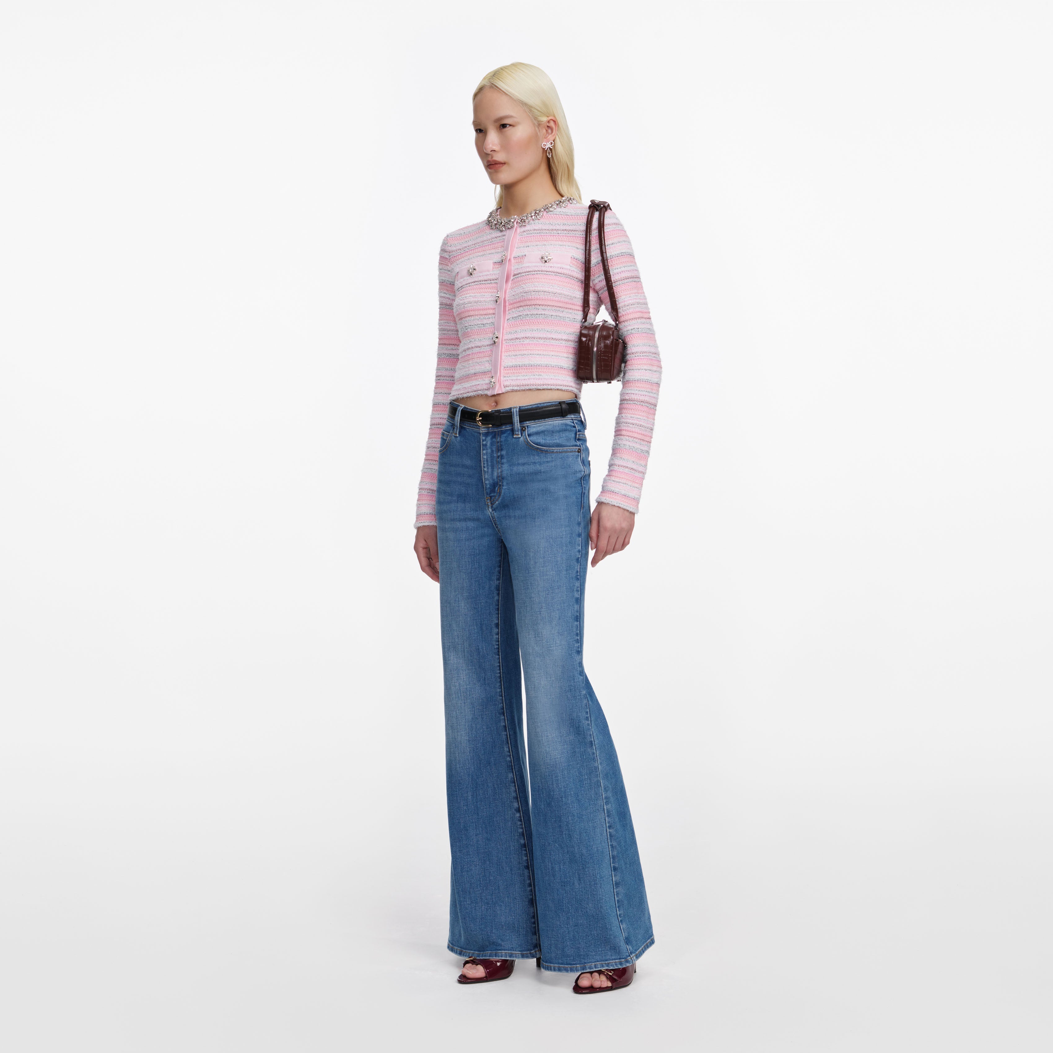 Mid Blue Flared Jeans