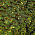 Olive Rhinestone Mesh Midi Dress