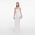 White Bandeau Maxi Dress