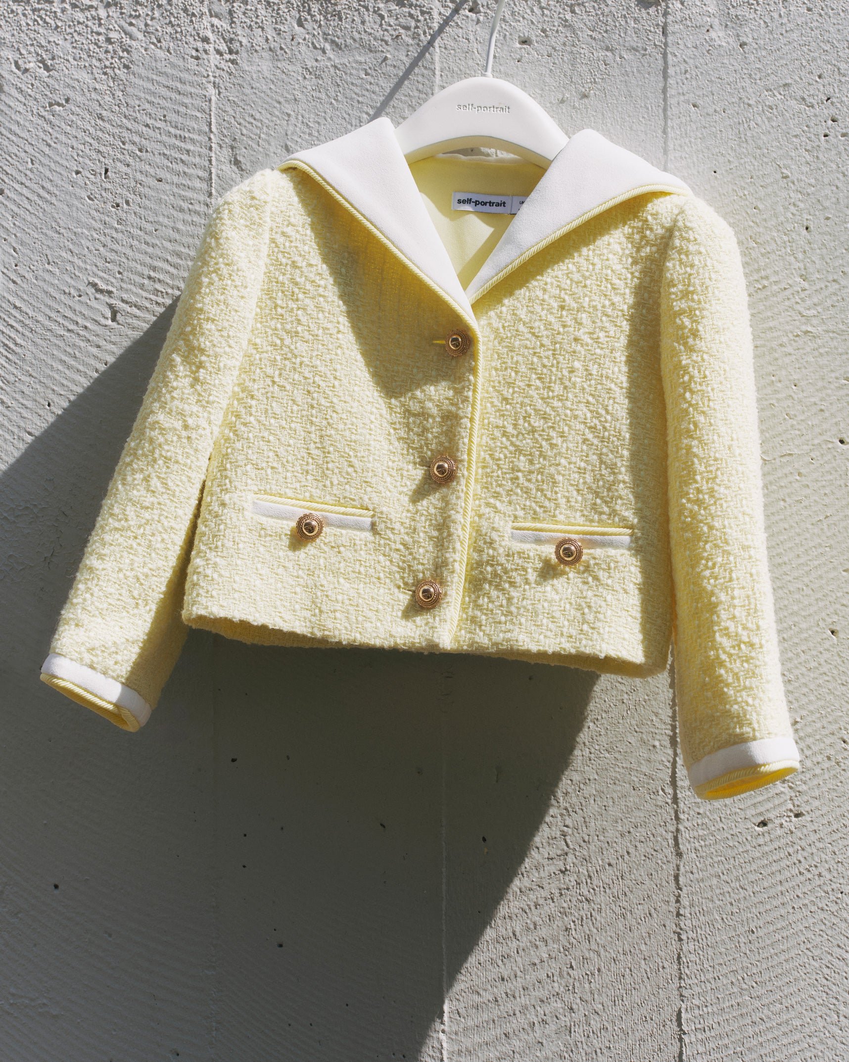 Yellow Boucle Jacket