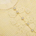Yellow Floral Crochet Midi Dress