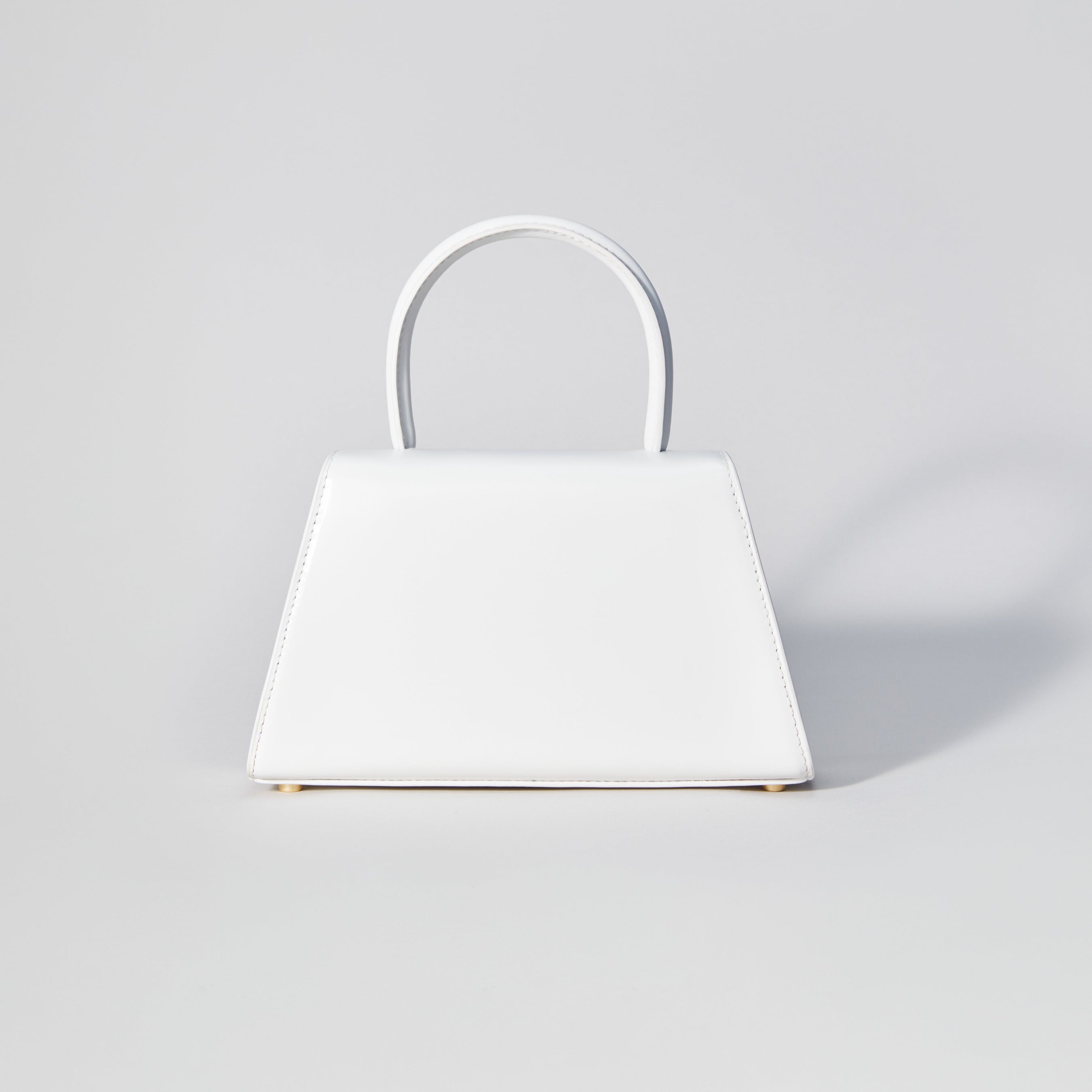 The Bow Mini in White with Enamel