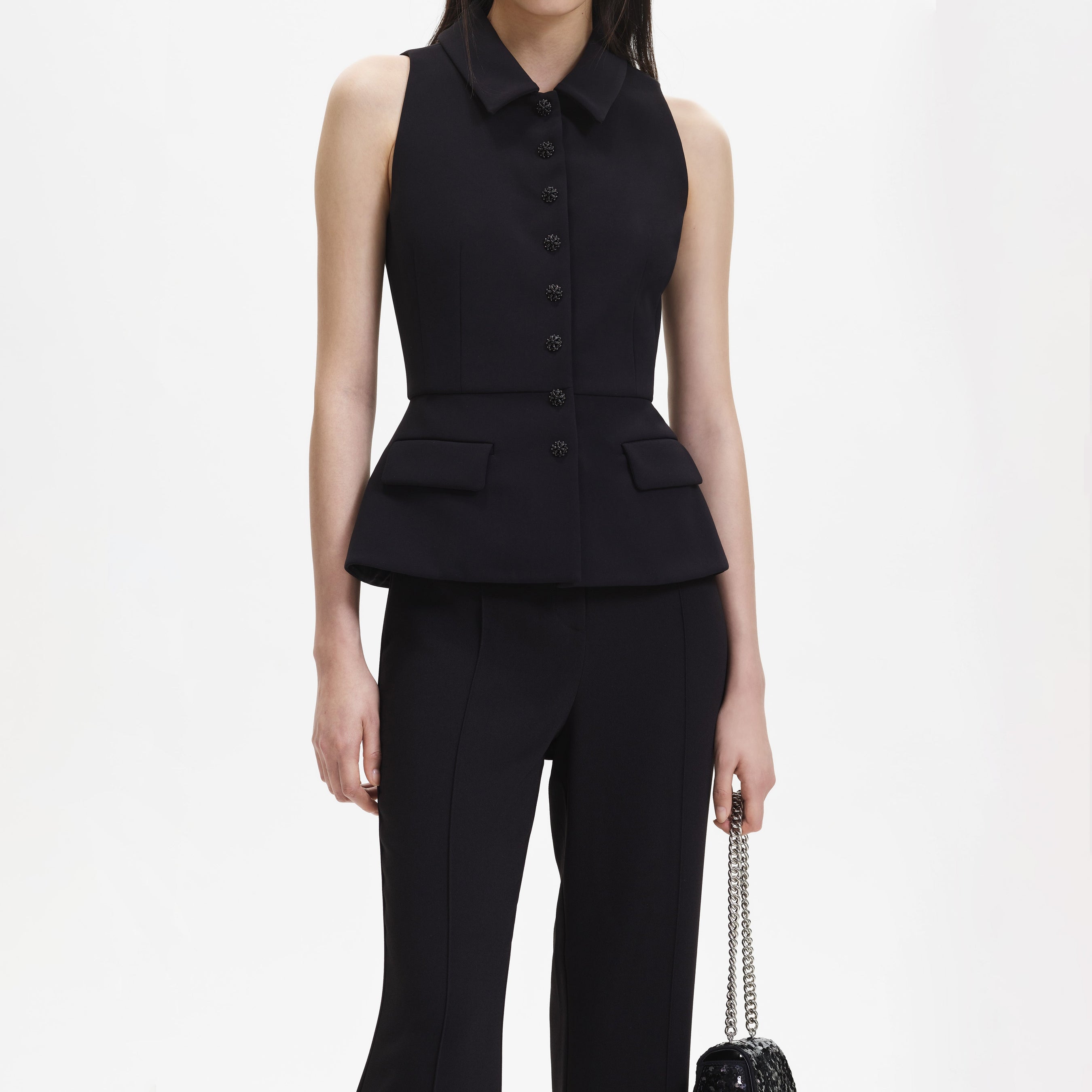 Black Tailored Jumpsuit