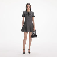 Metallic Boucle Mini Dress