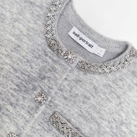 Grey Melange Cardigan