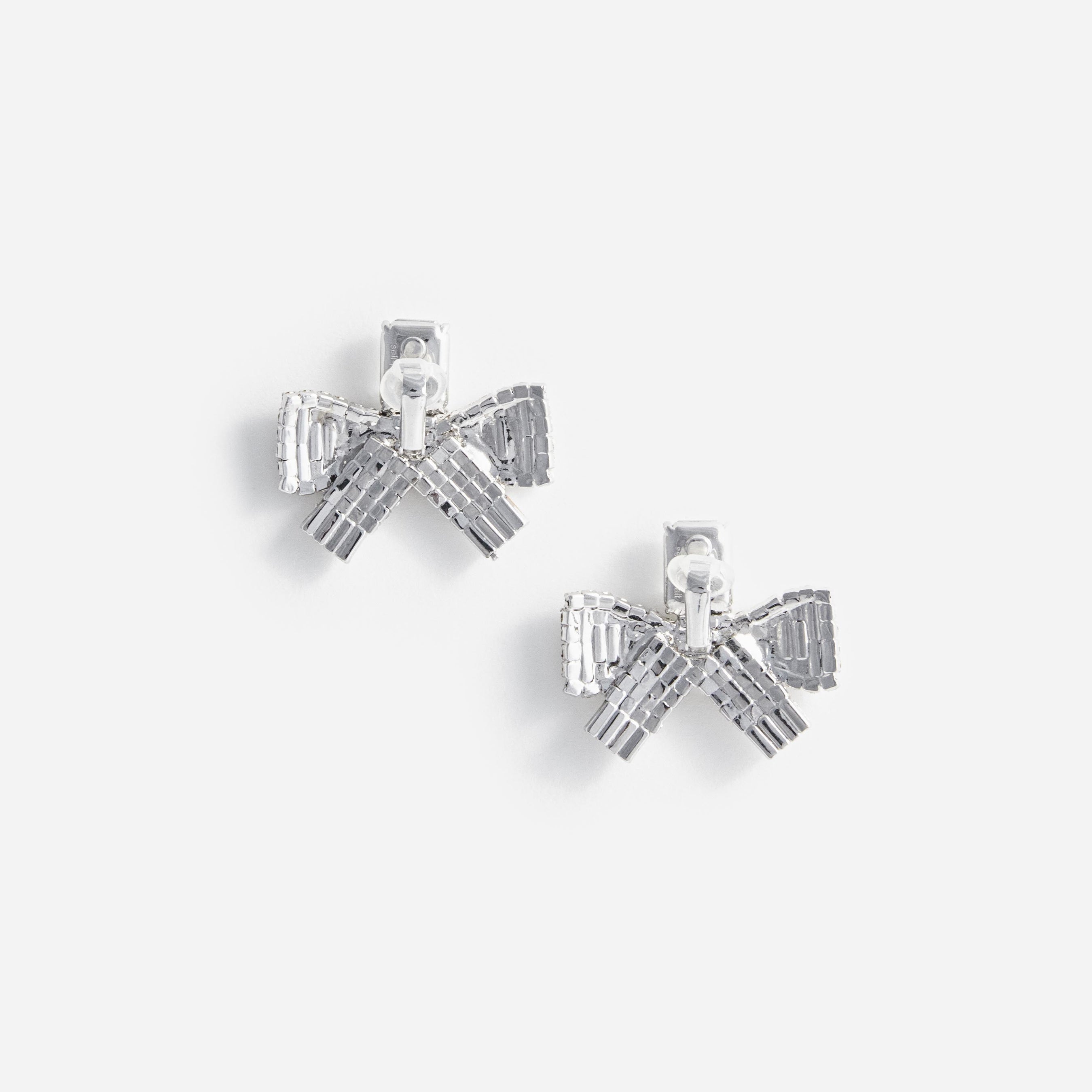 Small Crystal Bow Earrings