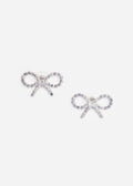 Mini Bow Crystal Earrings
