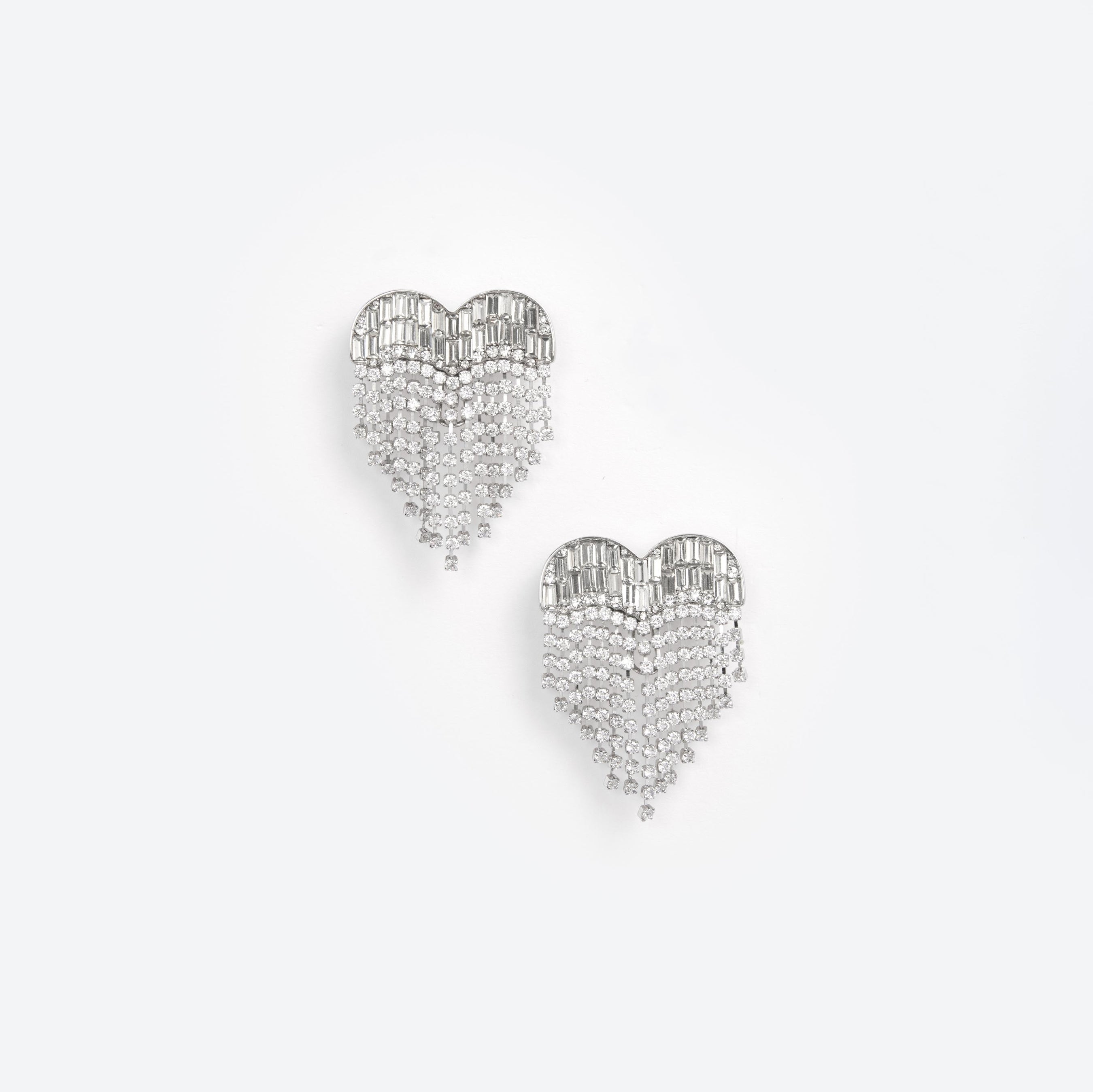 Crystal Heart Earrings