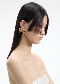 Gold Bow Earrings