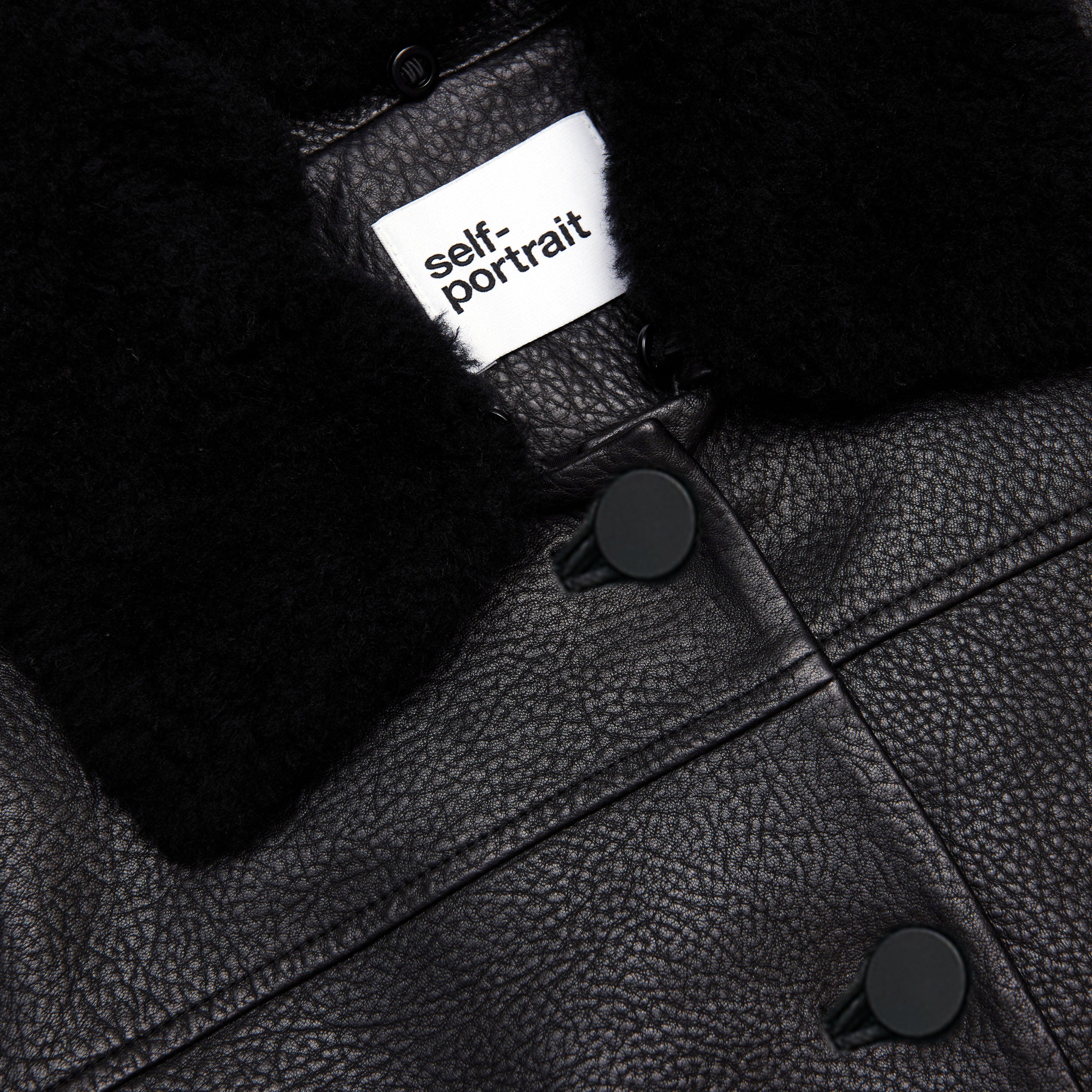 Black Cropped Leather Jacket