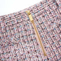 Pink Boucle Shorts