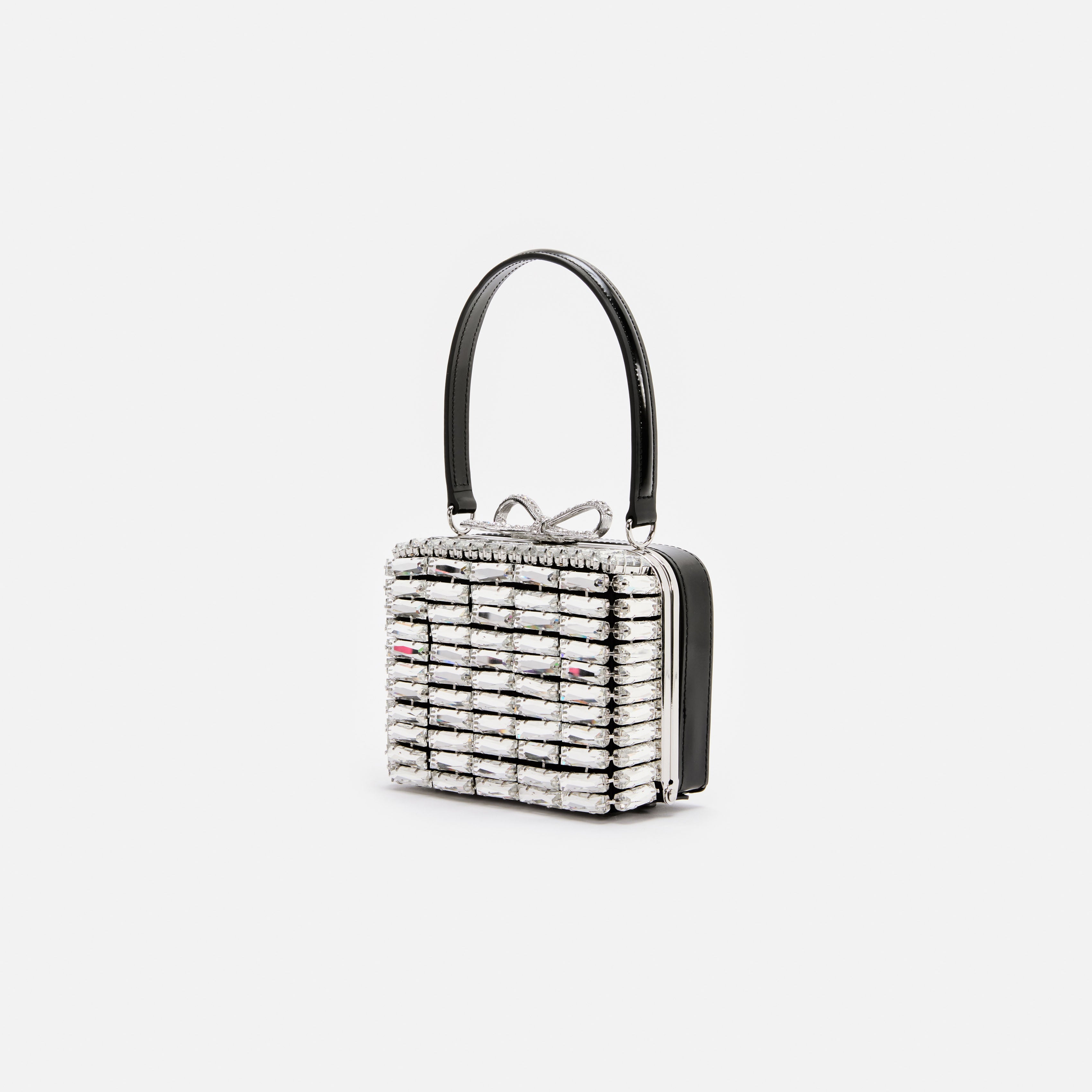 Silver Crystal Micro Bag