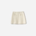 Cream Alpaca Knit Skirt