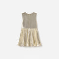 Gold Metallic Sleeveless Dress