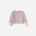 Pink Boucle Fur Jacket
