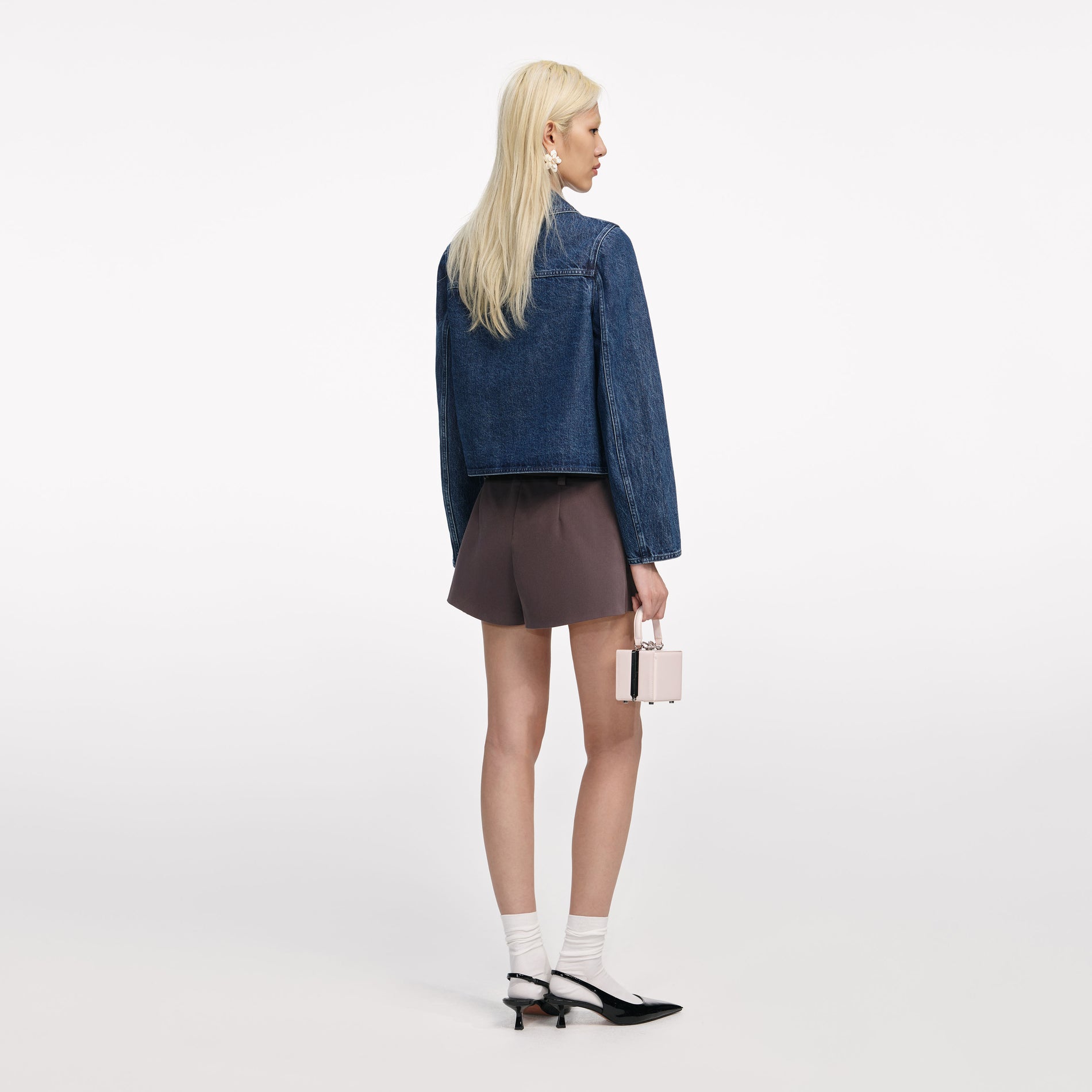 Double Breasted Denim Jacket