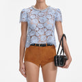 Blue Lace Top