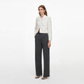 White Boucle Boxy Jacket