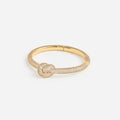 Gold Crystal Knot Bangle