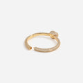 Gold Crystal Knot Bangle