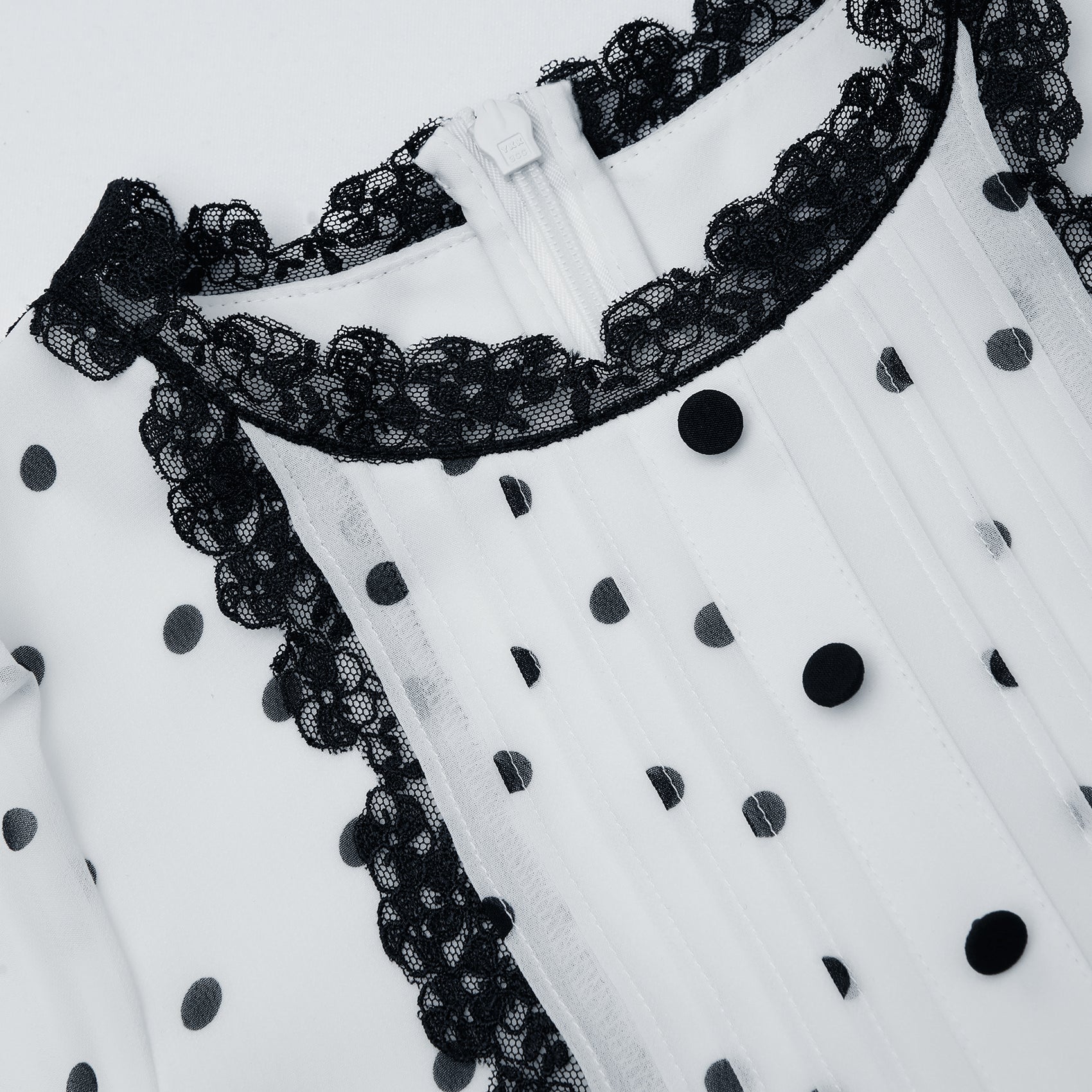 Chiffon Polka Dot Dress