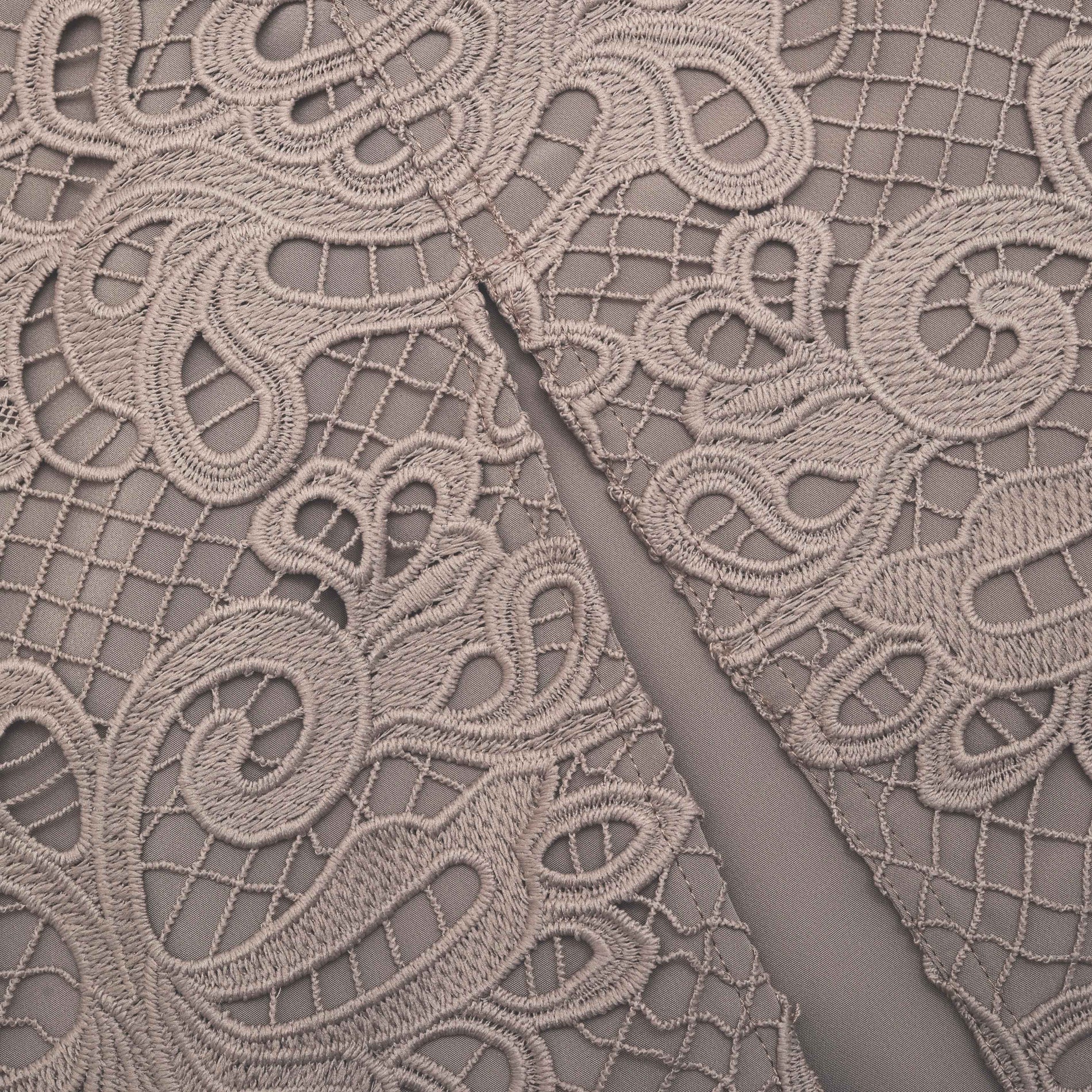 A close up of the fabric for the Guipure Lace Midi Skirt