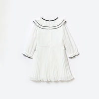 White Chiffon Mini Dress