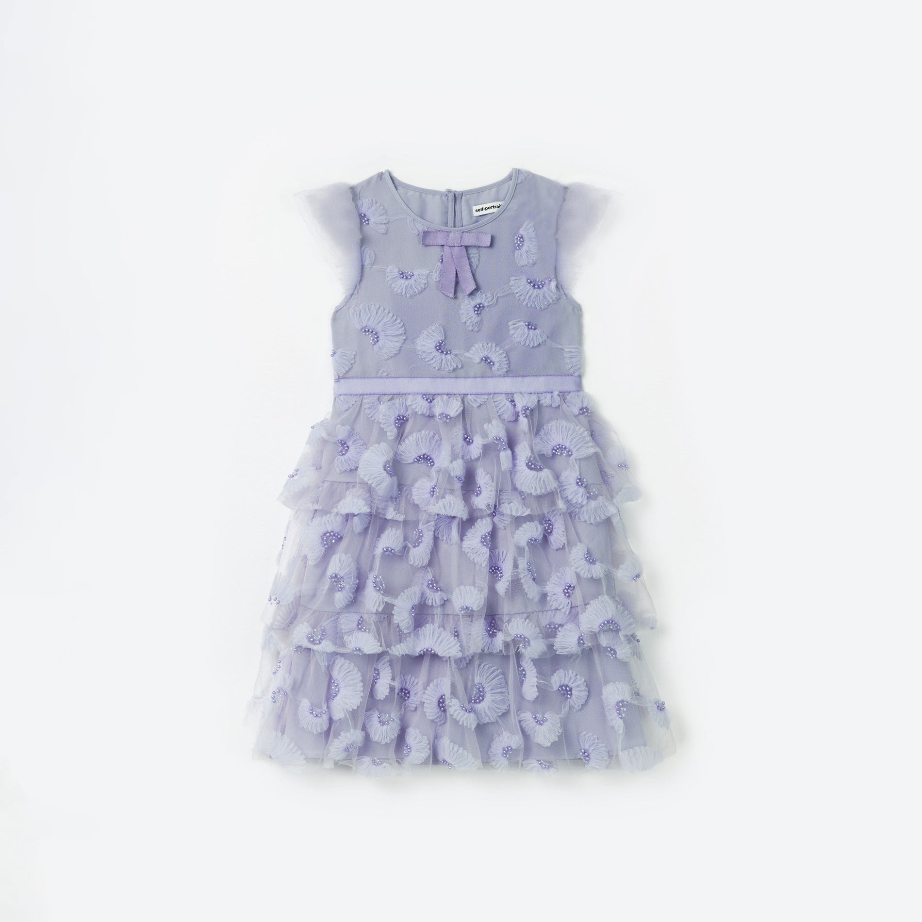 Lilac Tulle Midi Dress