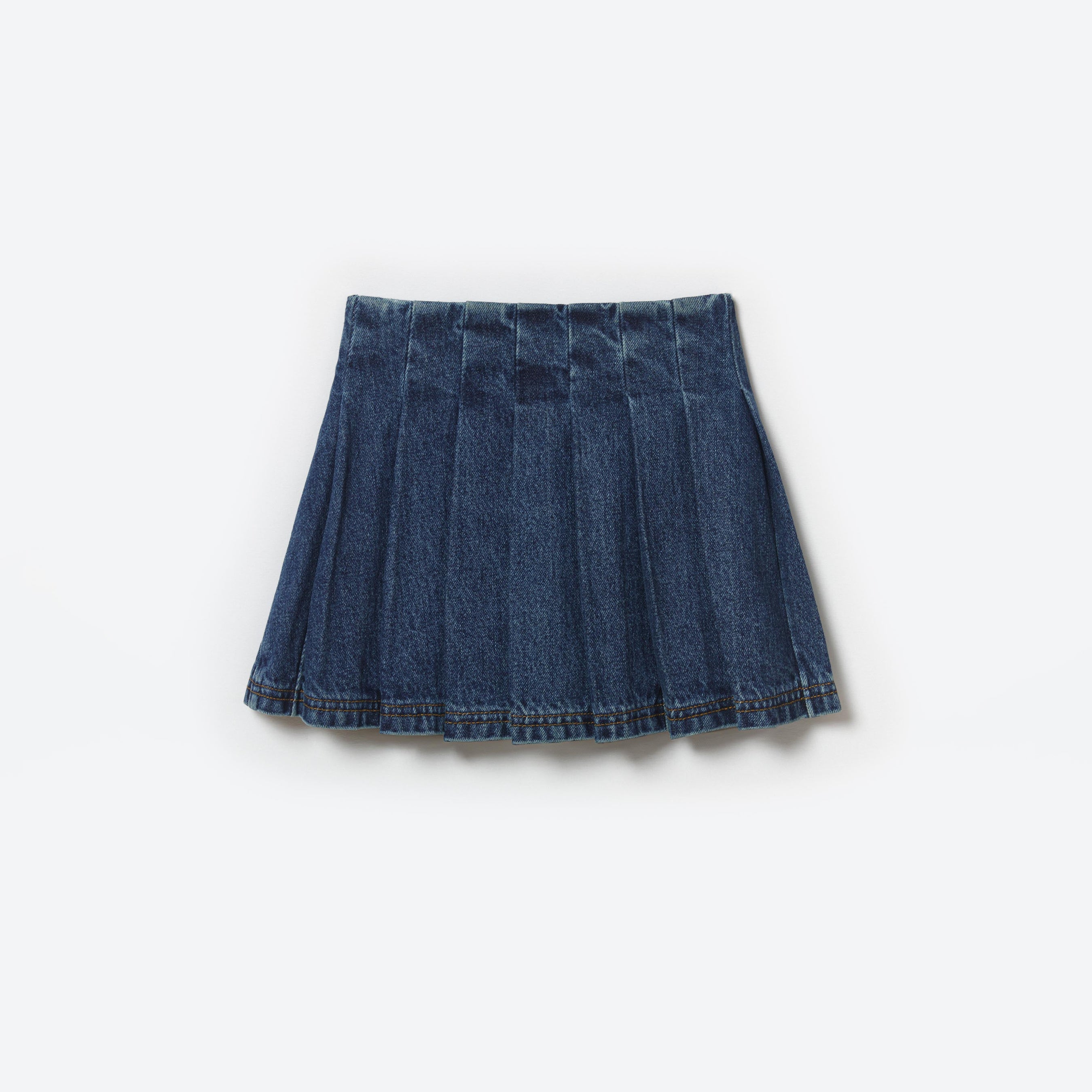 Blue Denim Mini Skirt