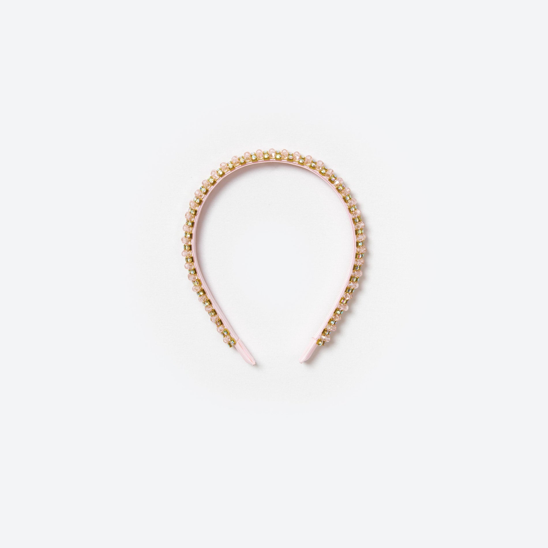 Pink Beaded Headband