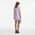 Lilac Taffeta Mini Dress