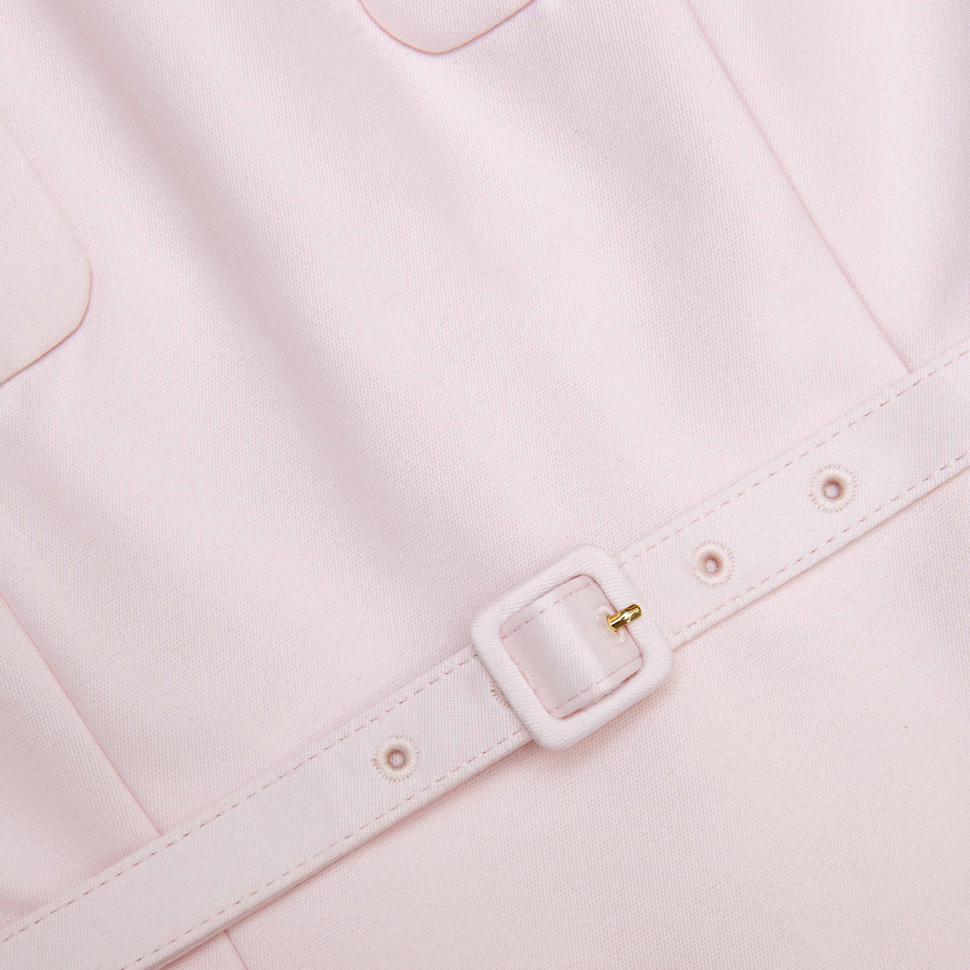 Pink Taffeta Midi Dress