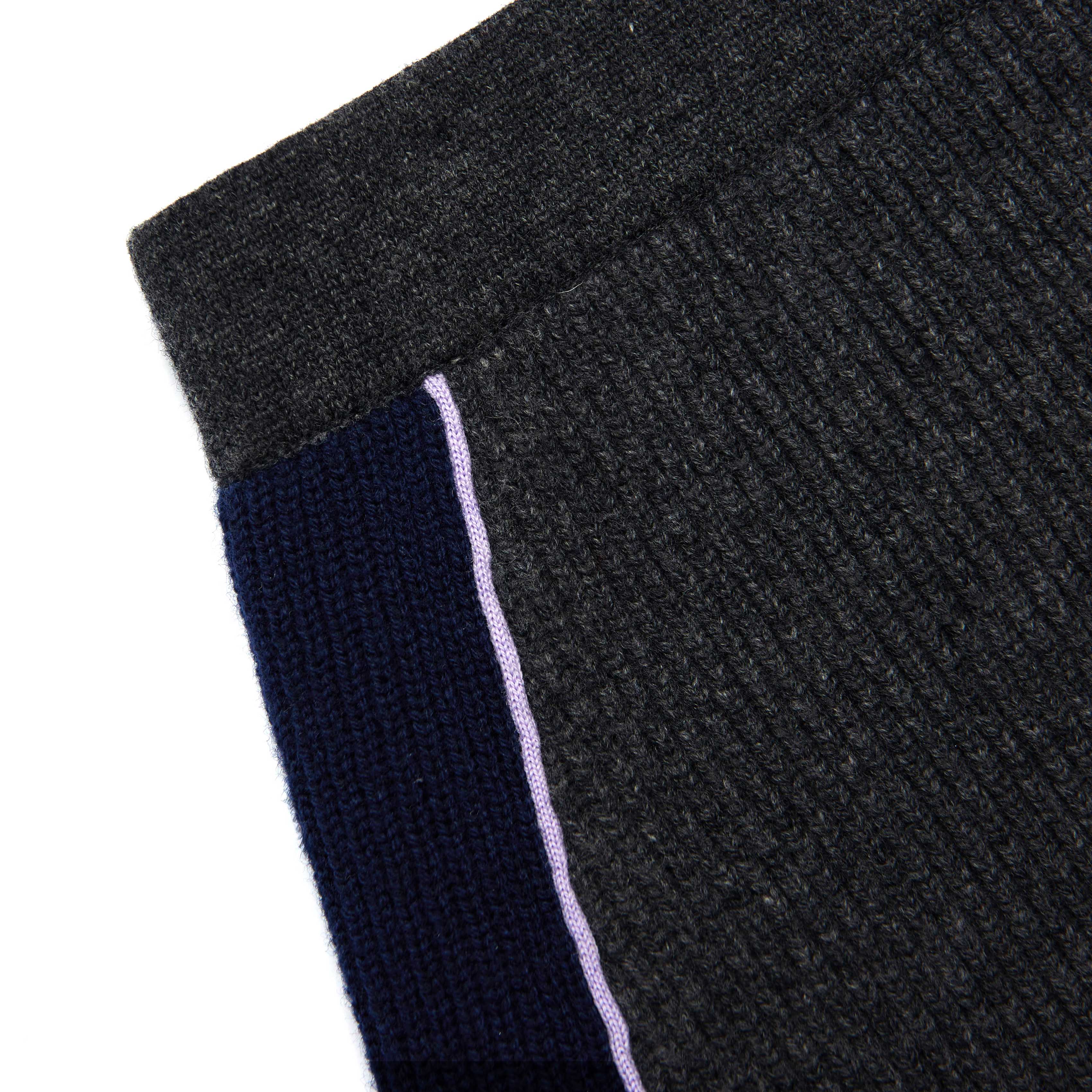 Grey Ribbed Knit Mini Skirt