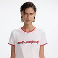 White T-Shirt With Red SP Logo