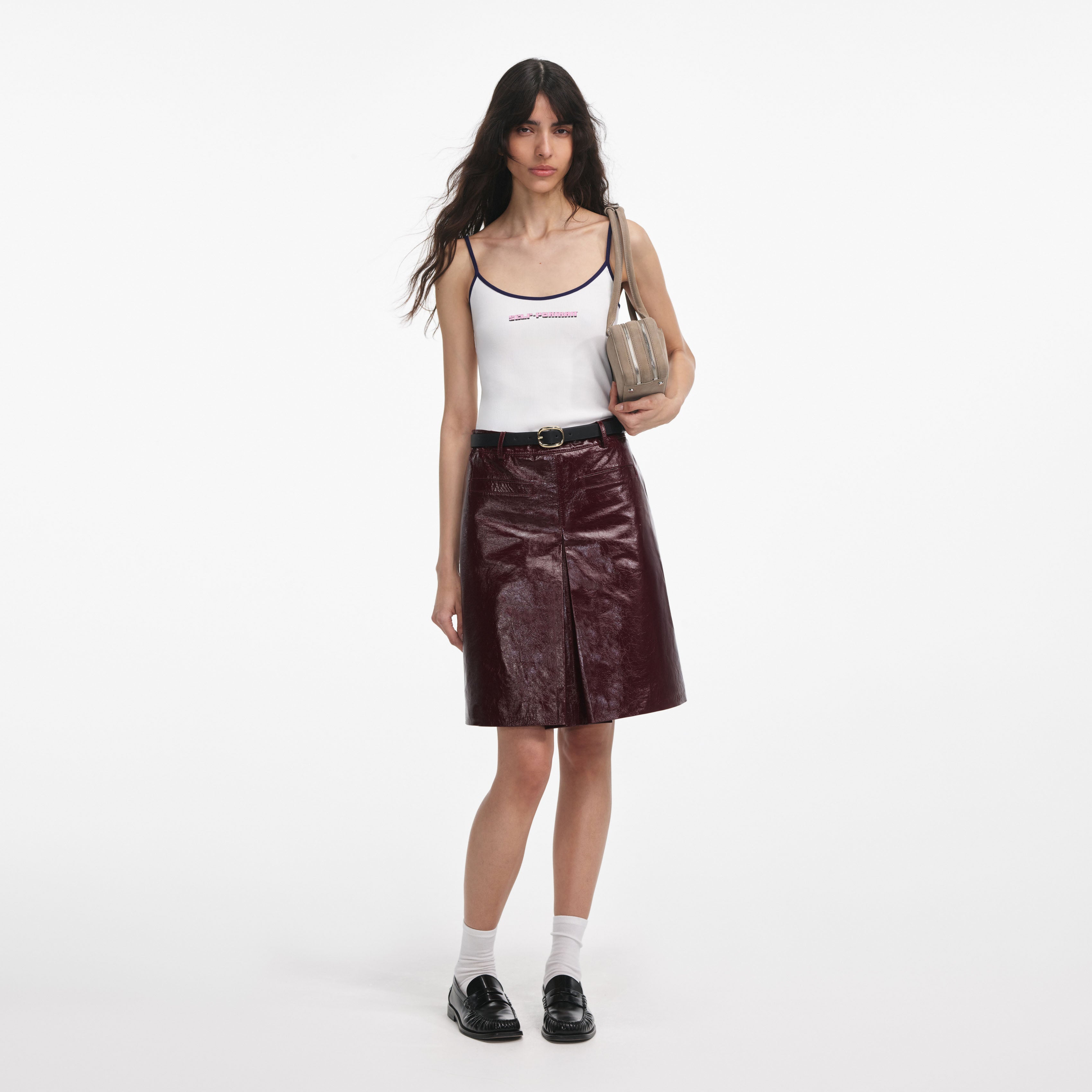 White Vest With Pink SP Logo