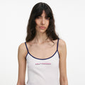White Vest With Pink SP Logo