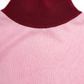 Pink Viscose Knit Short Sleeve Top